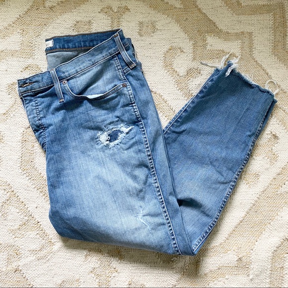 Madewell Denim - MADEWELL petite frayed high waist jeans